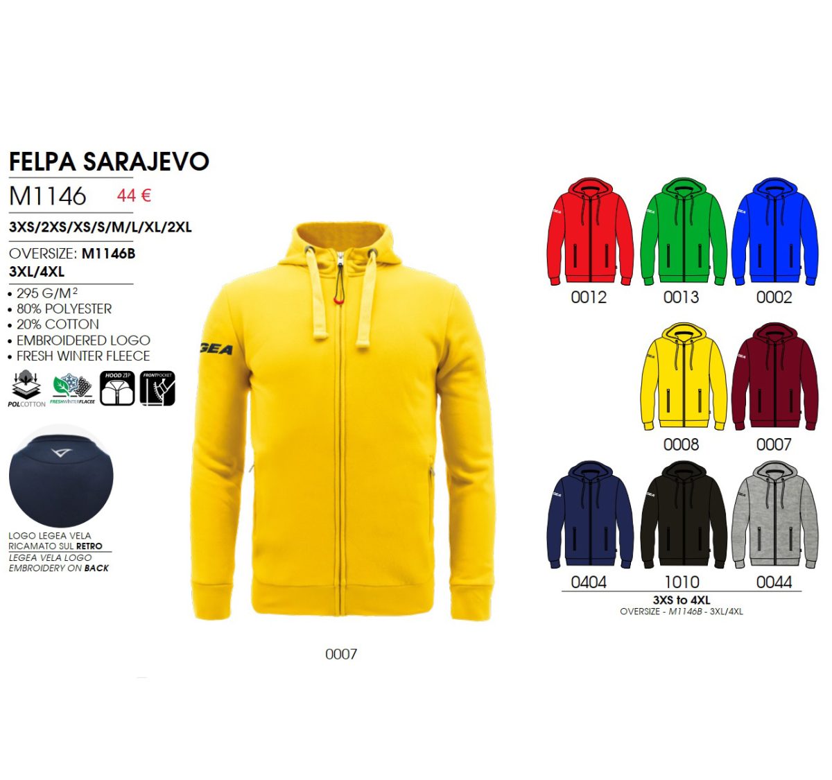 LEGEA FELPA SARAJEVO - Image 2