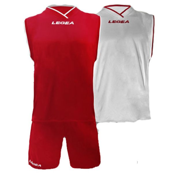 LEGEA KIT LAS VEGAS BASKET WHT/RED