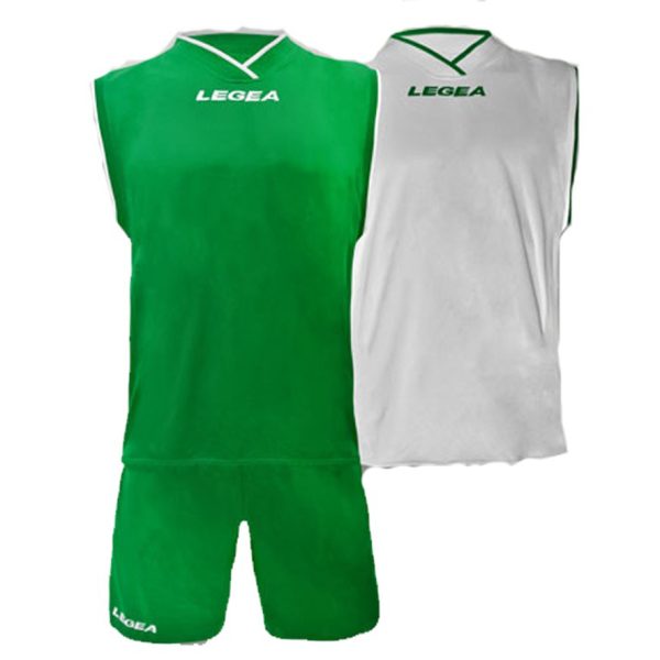 LEGEA KIT LAS VEGAS BASKET WHT/GREEN